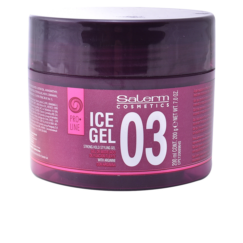 Gel de Estilo de Alta Fixação SALERM ICE GEL 03 - 200ml