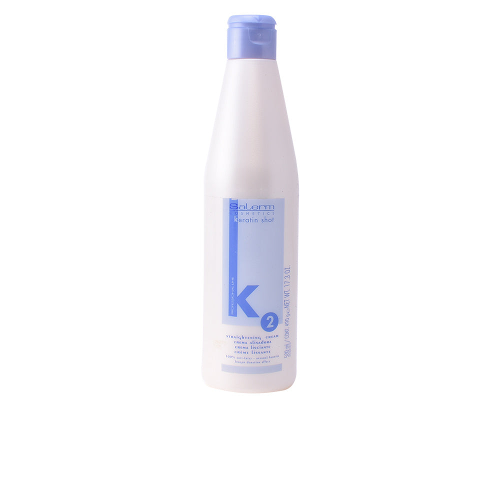 Salerm Keratin Shot Straightening Cream 16.9 oz – Hair Treatment for All Hair Types