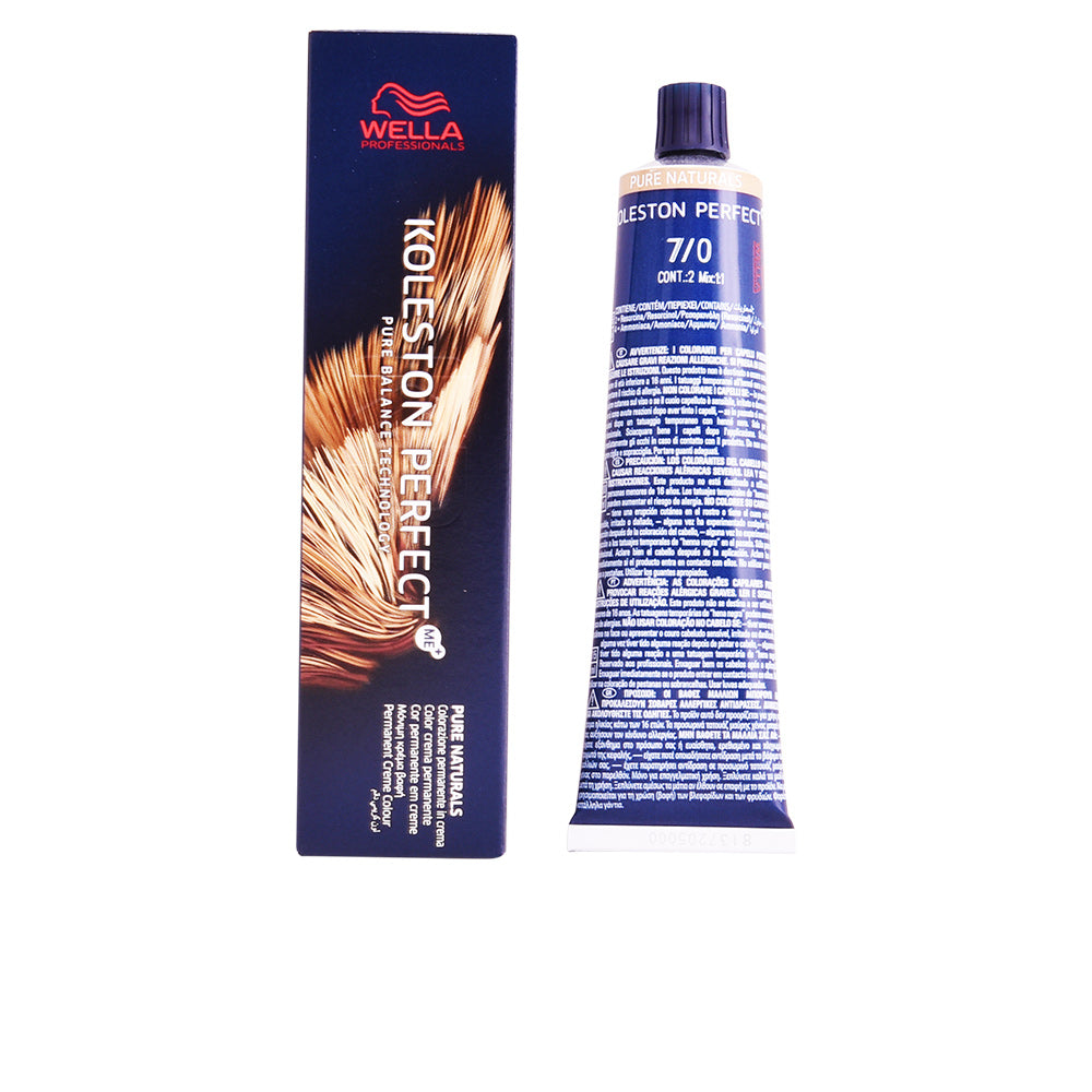 Wella Professionals Koleston Perfect ME+ Pure Naturals 7/0 - Coloração para Todo Tipo de Cabelo