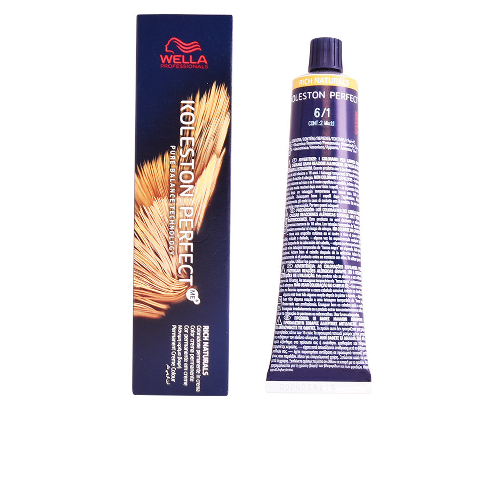 Wella Professionals Koleston Perfect ME+ Rich Naturals 6/1 - Coloração para todo tipo de cabelo