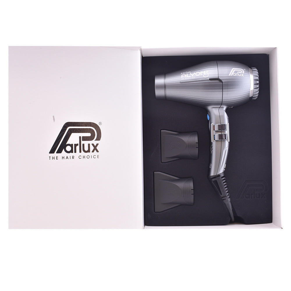 PARLUX ALYON Hair Dryer Graphite – Unisex Professional Hair Tool from Italy