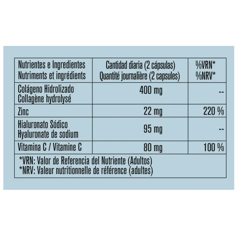 Pele, Ossos e Cartilagens COLAGÉNIO, ÁCIDO HIALURÓNICO, ZINCO E VITAMINA C